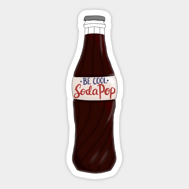 Be cool, Soda Pop Sticker by BugHellerman